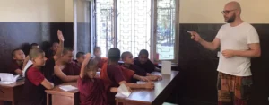 teaching english at buddhist monastery