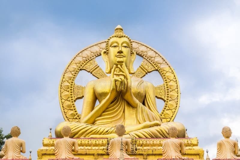 Ancient Buddhist statue: Dharma teaching